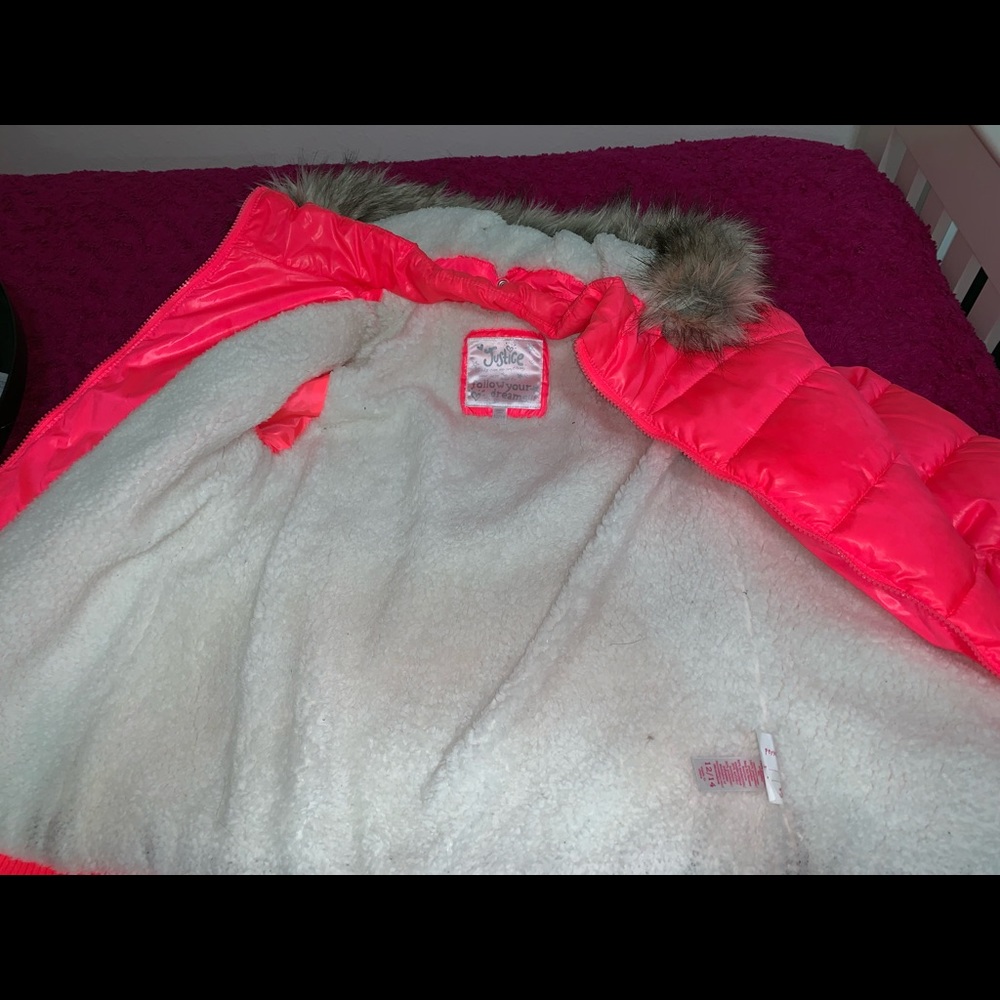 Pink winter jacket